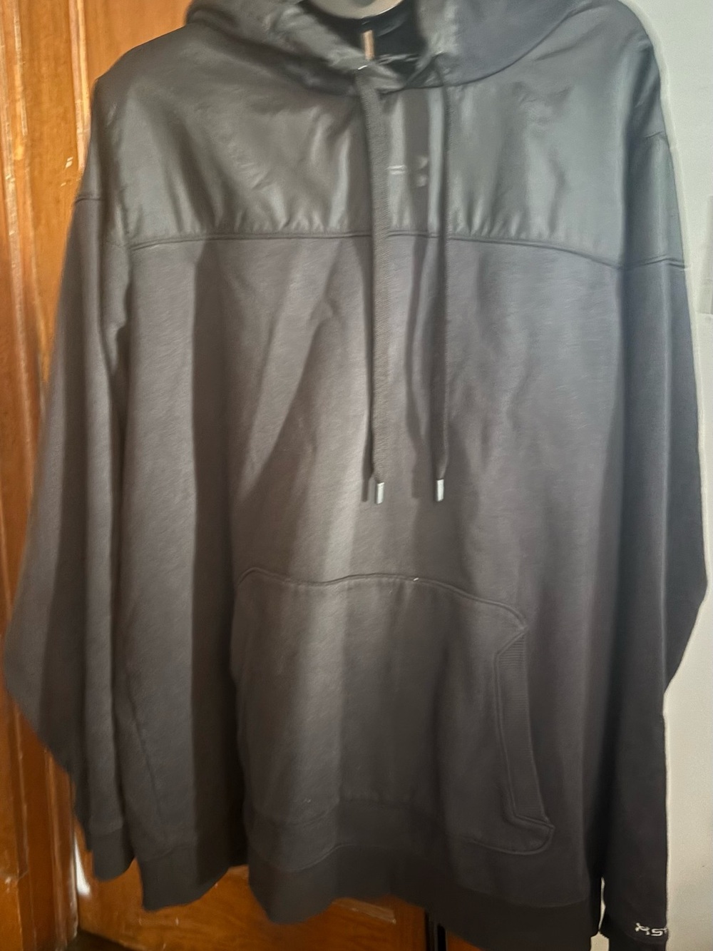 3XL Under Armour Men’s Black Hybrid Hoodie Performance Pullover Sweatshirt